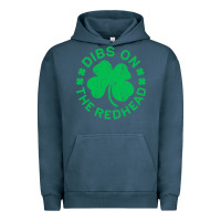Pigment Midnight Navy dibs on the redhead  st patricks day Urban Hoodie - lanVoArt