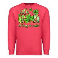 Cardinal with god all things are possible Premium Sweatshirt - Artiststas