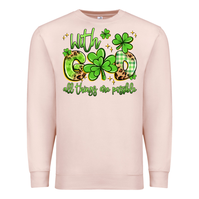 With God All Things Are Possible Premium Sweatshirt by Artiststas | Teevron