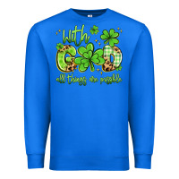 True Royal with god all things are possible Premium Sweatshirt - Artiststas