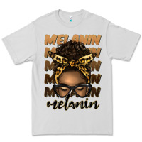 Dove Grey melanin afro messy bun Premium Tee - Artiststas