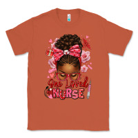 Copper one loved nurse afro messy bun Classic Tee - texasbilliewilder