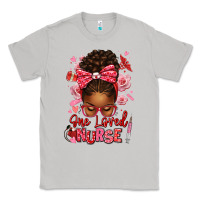 Moon Dust one loved nurse afro messy bun Classic Tee - texasbilliewilder