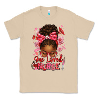 Mushroom one loved nurse afro messy bun Classic Tee - texasbilliewilder
