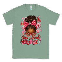 Sage one loved nurse afro messy bun Classic Tee - texasbilliewilder