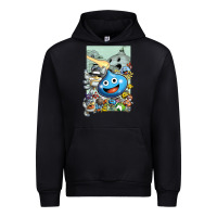 Black dragon quest slime print Urban Hoodie - lanVoArt