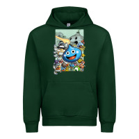 Forest Green dragon quest slime print Urban Hoodie - lanVoArt