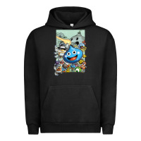 Pigment Black dragon quest slime print Urban Hoodie - lanVoArt