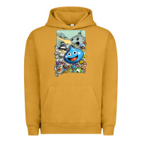 Pigment Peanut Butter dragon quest slime print Urban Hoodie - lanVoArt