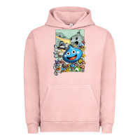 Pigment Salmon dragon quest slime print Urban Hoodie - lanVoArt