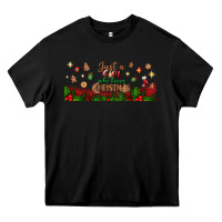 Black just a girl who loves christmas libbey glass Heavy Core Tee - BundleAndBundleShop