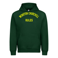 Forest Green Trending Winston Churchill Rules Urban Hoodie - lanVoArt