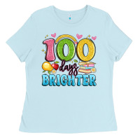 Baby Blue 100 days brighter Ladies Tee - Artiststas