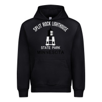 Black Trending Split Rock Lighthouse Minnesota State Park Urban Hoodie - lanVoArt