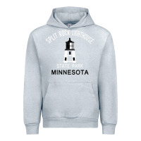 Heather Grey Trending Split Rock Lighthouse Minnesota State Park Urban Hoodie - lanVoArt