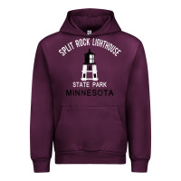 Mauve Wine Trending Split Rock Lighthouse Minnesota State Park Urban Hoodie - lanVoArt