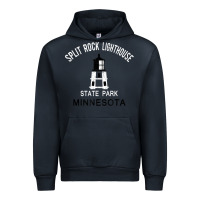 Navy Trending Split Rock Lighthouse Minnesota State Park Urban Hoodie - lanVoArt