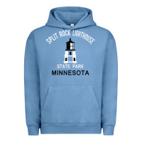 Pigment Pebble Blue Trending Split Rock Lighthouse Minnesota State Park Urban Hoodie - lanVoArt