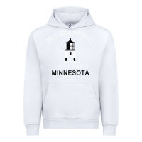 White Trending Split Rock Lighthouse Minnesota State Park Urban Hoodie - lanVoArt