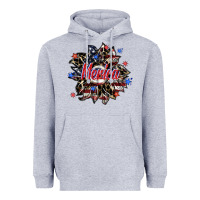 Heather Grey merica Heavyweight Hoodie - SublimationCraftShop