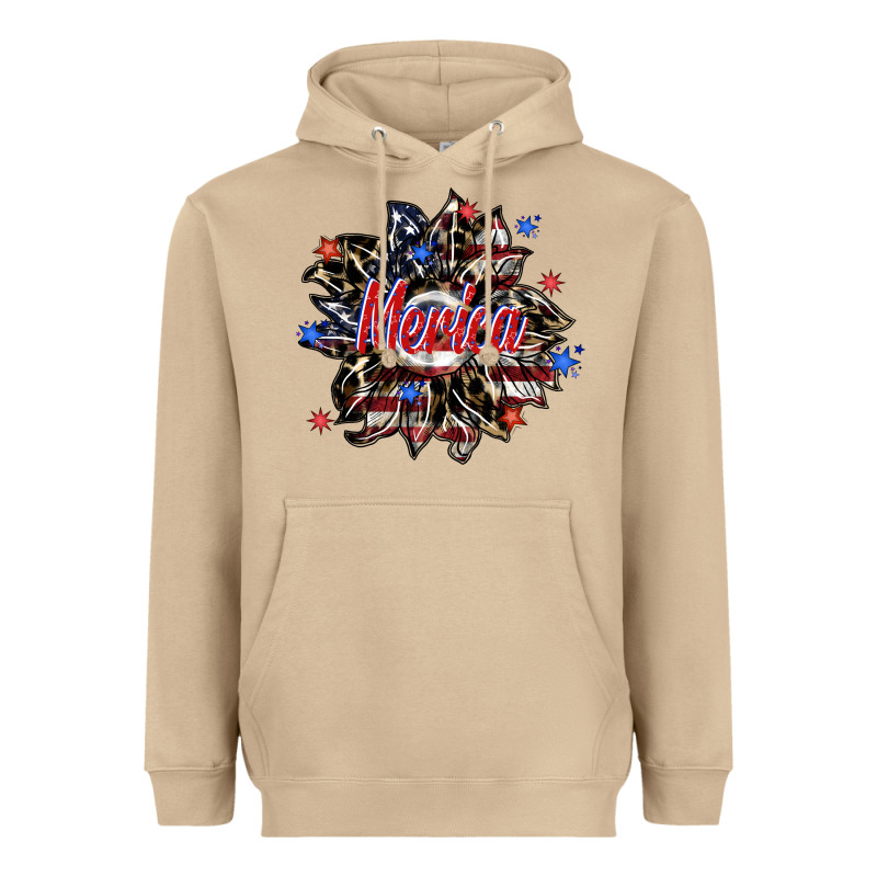 Merica Heavyweight Hoodie by SublimationCraftShop | Teevron