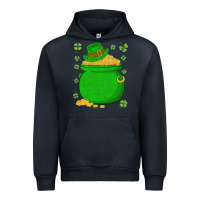 Navy ireland leprechaun hat pot of gold irish st patricks day Urban Hoodie - lanVoArt