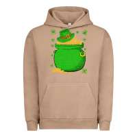 Pigment Burro ireland leprechaun hat pot of gold irish st patricks day Urban Hoodie - lanVoArt