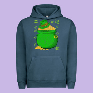 Ireland Leprechaun Hat Pot Of Gold Irish St Patricks Day Urban Hoodie Designed By Lanvoart
