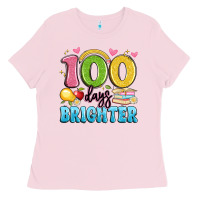 Bubblegum Pink 100 days brighter Ladies Tee - Artiststas