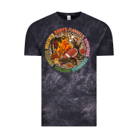 Cloud Black Boots flannels bonfires leggins football Vintage Tee - NancyCooperArtShop