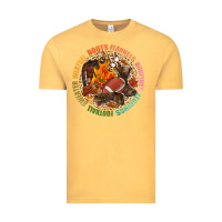 Vintage Mustard Boots flannels bonfires leggins football Vintage Tee - NancyCooperArtShop