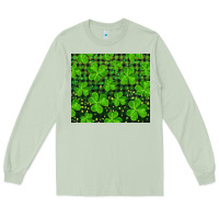 Matcha shamrock and plaid Long Sleeve Tee - RanaPortraitStore