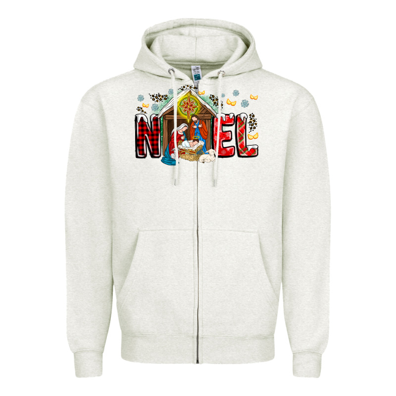 Noel Zipper Hoodie by CowhideDigitalArt | Teevron