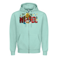 Seafoam Noel Zipper Hoodie - CowhideDigitalArt
