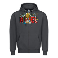 Smoke Noel Zipper Hoodie - CowhideDigitalArt