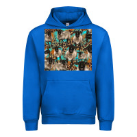 Cobalt Suffolk sheeps Urban Hoodie - BarkalooDesign