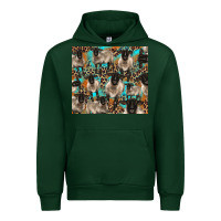 Forest Green Suffolk sheeps Urban Hoodie - BarkalooDesign