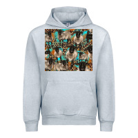 Heather Grey Suffolk sheeps Urban Hoodie - BarkalooDesign