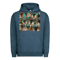 Pigment Midnight Navy Suffolk sheeps Urban Hoodie - BarkalooDesign