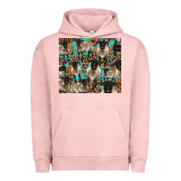 Pigment Salmon Suffolk sheeps Urban Hoodie - BarkalooDesign