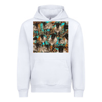 White Suffolk sheeps Urban Hoodie - BarkalooDesign