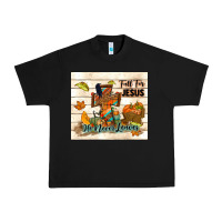 Black fall for jesus he never leaves Urban Heavy Tee - TumblerDesignByShophia