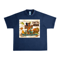 Navy fall for jesus he never leaves Urban Heavy Tee - TumblerDesignByShophia