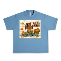 Pebble Blue fall for jesus he never leaves Urban Heavy Tee - TumblerDesignByShophia