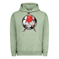 Pigment Oil Green cr7 soccer fan Urban Hoodie - lanVoArt