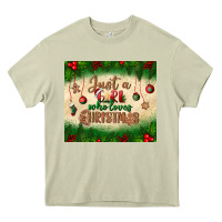 Mossy just a girl who loves christmas tumbler Heavy Core Tee - BundleAndBundleShop