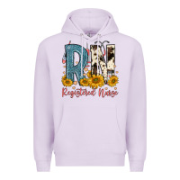Lilac rn registered nurse Premium Hoodie - FaDigitalArtStudio