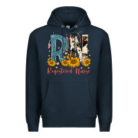 Navy rn registered nurse Premium Hoodie - FaDigitalArtStudio