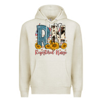 Oatmeal Heather rn registered nurse Premium Hoodie - FaDigitalArtStudio