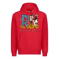 Red rn registered nurse Premium Hoodie - FaDigitalArtStudio
